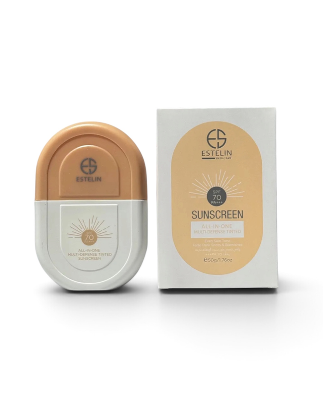 ضدآفتاب تینتی استلین مدل Multi-Defense Tinted Sunscreen ۵۰میل