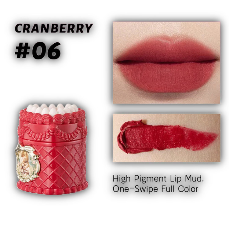 رژلب خمیری کیک توت فرنگی دوپ فلاور نوز huesqueen
