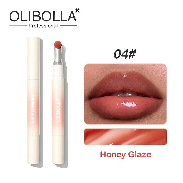لیپ پلامپر اولیبولا مدل plumper ، حجم 12 میلیلیتر، اپلیکاتور سر فلزی، حجمدهنده طبیعی، مرطوبکننده، جلوه براق