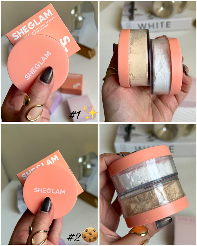 پودر فیکس و پودر بیک ۴ رنگ طرح شیگلم (Sheglam Setting Powder)
